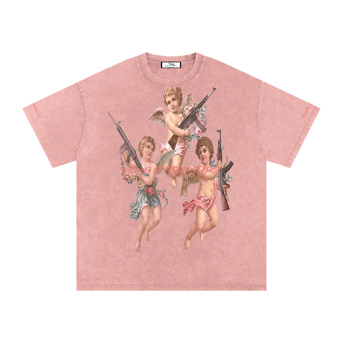 Snow Washed Oversized Cotton T-Shirt