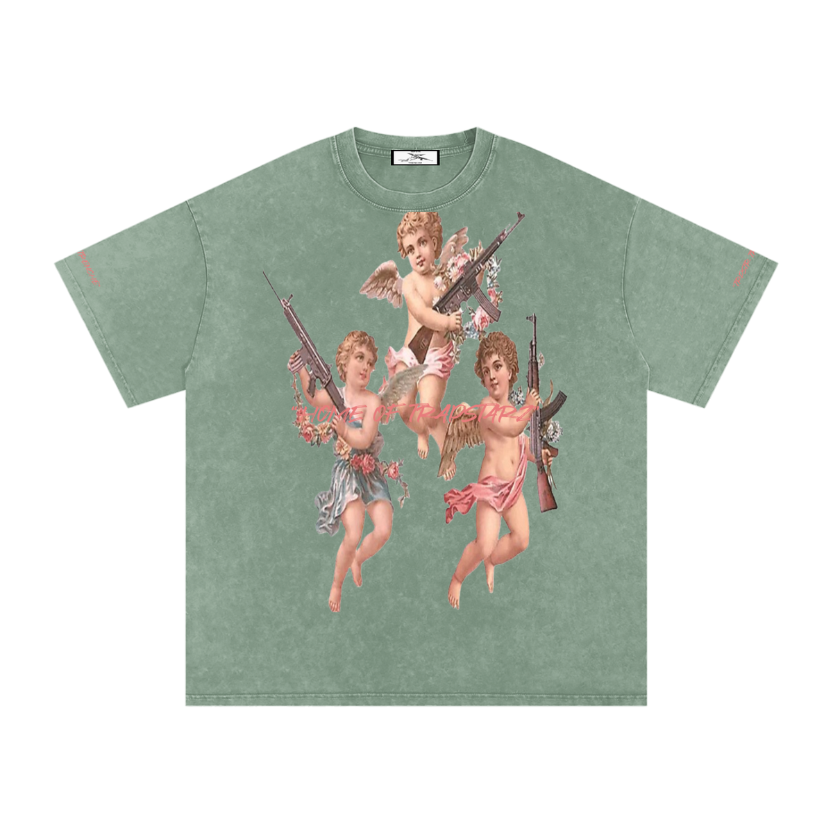 Snow Washed Oversized Cotton T-Shirt