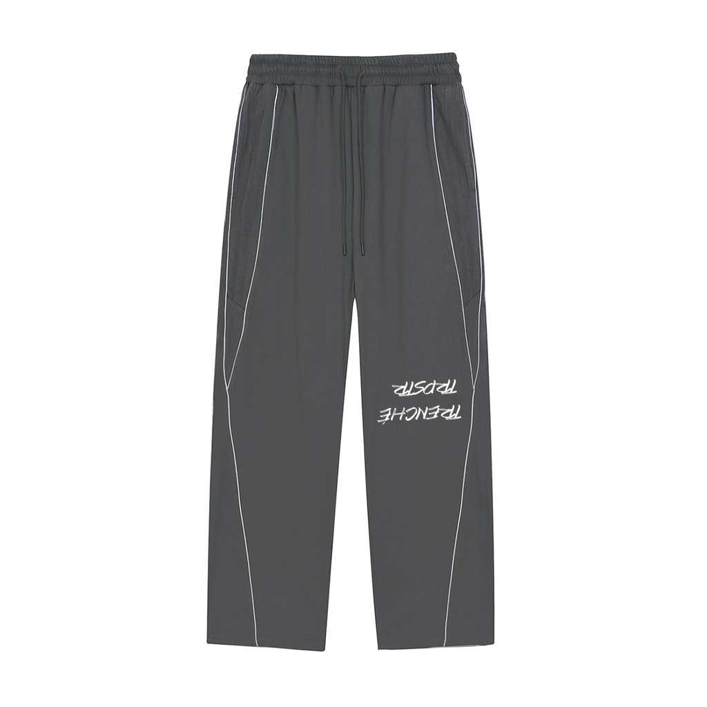 Reflection Striped Straight-Leg Sweatpants