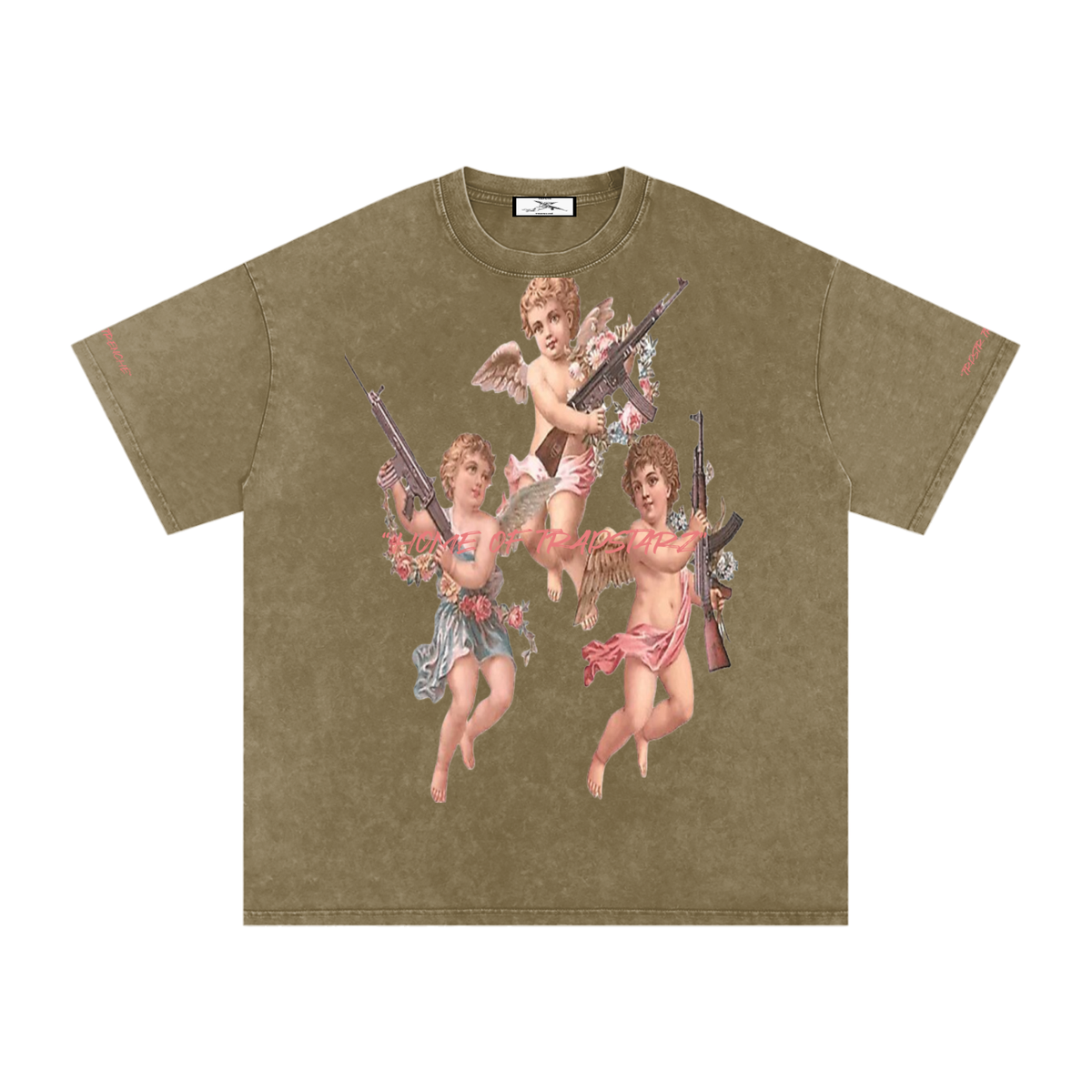 Snow Washed Oversized Cotton T-Shirt