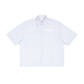Unisex Striped Boxy Button-Up Shirt